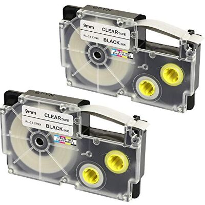 PRESTIGE CARTRIDGE 2x Nastro per Etichette compatibile per Casio XR-9X XR-9X1 Nero su Trasparente 9mm x 8m per Etichettatrice Casio KL-60 100 100E 120 200 300 750 780 820 2000 7000 7200 7400 8100 8200 P1000 C500 CW-L300 PRESTIGE CARTRIDGE 2x Nastro per Etichette compatibile per Casio XR-9X XR-9X1 Nero su Trasparente 9mm x 8m per Etichettatrice Casio KL-60 100 100E 120 200 300 750 780 820 2000 7000 7200 7400 8100 8200 P1000 C500 CW-L300