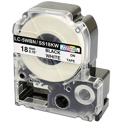 PRESTIGE CARTRIDGE Nastro per Etichette compatibile per Epson SS18KW LC-5WBN LC-5WBN9 Nero su Bianco 18mm x 8m per Etichettatrice Epson LabelWorks LW-300 LW-300L LW-400 LW-500 LW-600P LW-700 LW-900P LW-1000P PRESTIGE CARTRIDGE Nastro per Etichette compatibile per Epson SS18KW LC-5WBN LC-5WBN9 Nero su Bianco 18mm x 8m per Etichettatrice Epson LabelWorks LW-300 LW-300L LW-400 LW-500 LW-600P LW-700 LW-900P LW-1000P