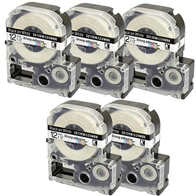 PRESTIGE CARTRIDGE 5x Nastro per Etichette compatibile per Epson SS12KW LC-4WBN LC-4WBN9 Nero su Bianco 12mm x 8m per Etichettatrice Epson LabelWorks LW-300 LW-300L LW-400 LW-500 LW-600P LW-700 LW-900P LW-1000P PRESTIGE CARTRIDGE 5x Nastro per Etichette compatibile per Epson SS12KW LC-4WBN LC-4WBN9 Nero su Bianco 12mm x 8m per Etichettatrice Epson LabelWorks LW-300 LW-300L LW-400 LW-500 LW-600P LW-700 LW-900P LW-1000P