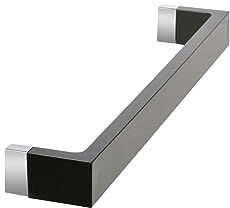 Kartell Rail Portasciugamani in Plastica, 7.5X45X4 Cm, Nero Lucido