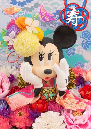 Disney Minnie Japanese Wedding 3D Lenticular Greeting Card/ 3D Postcard by