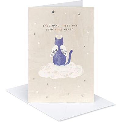 American Greetings Biglietto di simpatia per animali domestici per gatti (They Live Forever) American Greetings Biglietto di simpatia per animali domestici per gatti (They Live Forever)