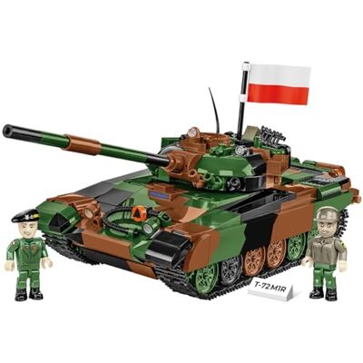 COBI 2624 T-72 M1R Polonia/Ucraina Carro armato Forze armate 1:35 Modello di mattoni ~ 720 pezzi COBI 2624 T-72 M1R Polonia/Ucraina Carro armato Forze armate 1:35 Modello di mattoni ~ 720 pezzi
