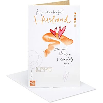 American Greetings Biglietto di auguri di compleanno per marito (I Celebrate You) American Greetings Biglietto di auguri di compleanno per marito (I Celebrate You)