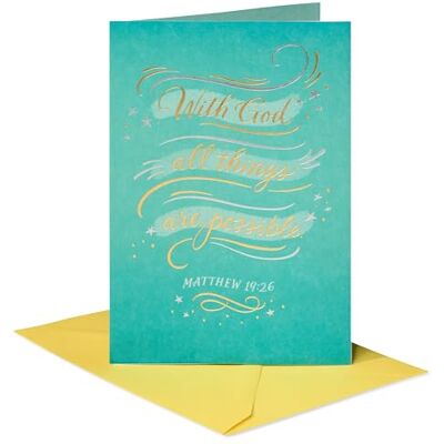 American Greetings Biglietto di congratulazioni religiose (Happy for You) American Greetings Biglietto di congratulazioni religiose (Happy for You)