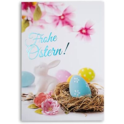ART Biglietti di Pasqua esclusivi NR 7 – Set di 10 schede 120 x 170 mm con lettere dorate e buste bianche, ART Biglietti di Pasqua esclusivi NR 7 – Set di 10 schede 120 x 170 mm con lettere dorate e buste bianche,