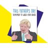 Cheeky Chops Lockdown Funny Fathers Day Card Son Daughter Boris Johnson Wash Your Hands