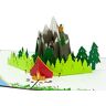 Favour Pop Up ® Biglietto di auguri 3D. Un'opera d'arte filigranata che sorprende quando si apre con una scena di montagna realizzata con cura. 13 x 18 cm TF123