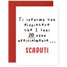 Central 23 Biglietto di auguri per 30° compleanno per lei 20 SONO UFFICIALMENTE SCADUTI Divertente biglietto di auguri per lui 30 anni Esilarante biglietto di compleanno per uomo e donna