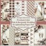 Petit, Cathy Lynn Pink and Burgundy Wedding Scrapbooking Paper Pad