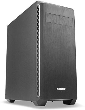 Antec Cabinet per Workstation, Supporta Lo Standard ATX, MicroATX e Mini-ITX, Nero