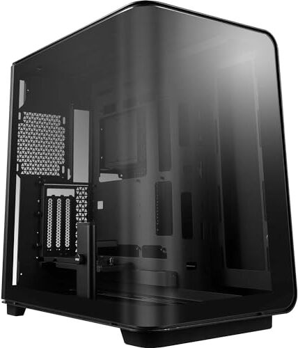 MSI MEG Maestro 700L PZ Case PC E-ATX, Supporto Verticale per GPU e cavo riser PCIe 4.0, Supporto per Scheda Video, Doppia Camera, Alluminio Monoblocco, Pannello in Vetro Temperato Curvo a 270