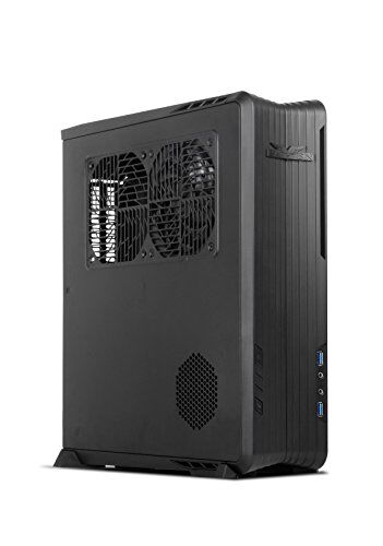 Silverstone SST-RVZ01B Cabinet Raven formato Mini-ITX da Gaming, nero