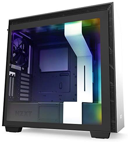 NZXT H710i Case da gioco per PC mid-tower ATX/microATX/mini-ITX Porta Tipo C USB I/O frontale Pannello laterale in vetro temperato ad apertura rapida Montaggio GPU verticale