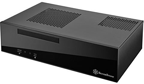 Silverstone SST-ML09B Cabinet Milo per Slim HTPC formato Mini-ITX , Silent, nero