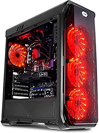 LC-Power CAJA PC  GAMING 988B RED TYPHOON, MIDI TOWER, PC, METAL, NEGRO, ATX,MICRO ATX,MINI-ITX, JUEGO