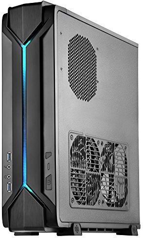 Silverstone SST-RVZ03B Raven Mini-ITX Custodia per computer da gioco, RGB, nero