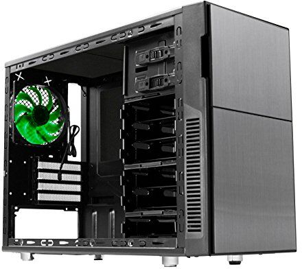 Nanoxia Deep Silence 4 Mini Tower Case per Micro-ATX, Mini-ITX, 2-Channel Fan Controller, Antracite