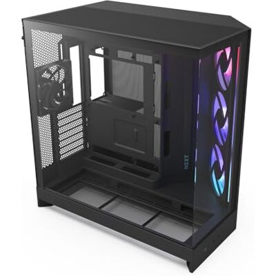 NZXT H9 Flow RGB Case PC ATX a Doppia Camera Nero NZXT H9 Flow RGB Case PC ATX a Doppia Camera Nero