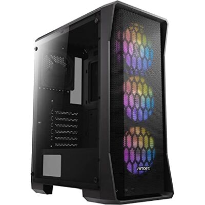 Antec NX Series NX360, pannello frontale in rete ad alto flusso d'aria, 4 ventole da 120 mm incluse, pannelli laterali in vetro temperato, supporto radiatore da 360 mm, case da gioco Mid-Tower ATX Antec NX Series NX360, pannello frontale in rete ad alto flusso d'aria, 4 ventole da 120 mm incluse, pannelli laterali in vetro temperato, supporto radiatore da 360 mm, case da gioco Mid-Tower ATX