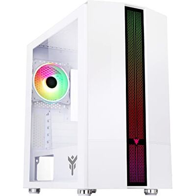 Itek Case LIFLIG W41 Gaming Mini Tower, mATX, 12cm ARGB fan, 2xUSB3, Side Panel Temp Glass, White Edition Itek Case LIFLIG W41 Gaming Mini Tower, mATX, 12cm ARGB fan, 2xUSB3, Side Panel Temp Glass, White Edition