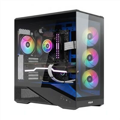 Noua Cool GB200 Case PC Gaming ATX Mid Tower Ventola PWM Led ARGB USB 3.0 e Type-C Supporto Raffreddamento Liquido 360 mm Vetro Temperato e Mesh Blu Noua Cool GB200 Case PC Gaming ATX Mid Tower Ventola PWM Led ARGB USB 3.0 e Type-C Supporto Raffreddamento Liquido 360 mm Vetro Temperato e Mesh Blu