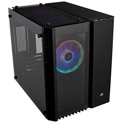 Corsair Crystal 280X RGB Case da Gaming, Micro ATX Vetro Temperato, Nero Corsair Crystal 280X RGB Case da Gaming, Micro ATX Vetro Temperato, Nero