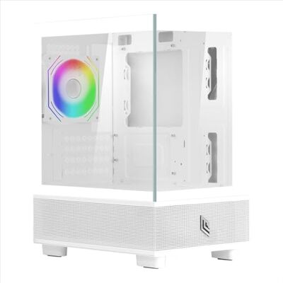 Noua Fobia L202 Case PC Micro-ATX Mini Tower Gaming Doppia Camera Pannello Frontale e Laterale Vetro Temperato Senza Cornice Ventola ARGB 120mm Preinstallata Mesh Basso Profilo Bianco Noua Fobia L202 Case PC Micro-ATX Mini Tower Gaming Doppia Camera Pannello Frontale e Laterale Vetro Temperato Senza Cornice Ventola ARGB 120mm Preinstallata Mesh Basso Profilo Bianco