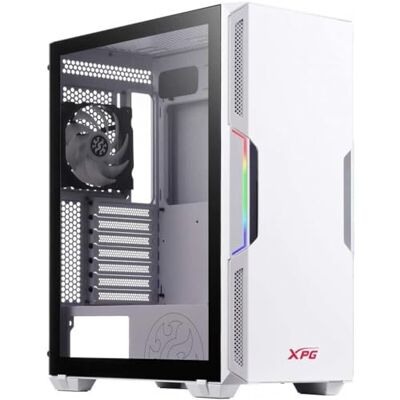 XPG ADATA STARKER Mid-Tower PC Chassis, ATX/Micro ATX, Mini-ITX, Compact Size, Tempered Glass Side Panel, I/O USB 3.0 Port, White XPG ADATA STARKER Mid-Tower PC Chassis, ATX/Micro ATX, Mini-ITX, Compact Size, Tempered Glass Side Panel, I/O USB 3.0 Port, White
