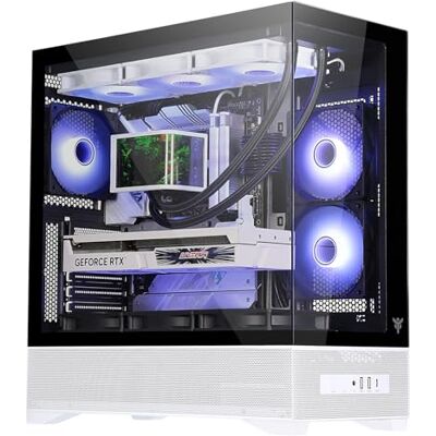 Itek Case Gaming SHOWBUI 37WB – Tower ATX con 3 Ventole ARGB 12 cm, USB-C, 2x USB 3.0 e Pannelli Laterale & Frontale in Vetro Temp Ed. Bianca e Nera Itek Case Gaming SHOWBUI 37WB – Tower ATX con 3 Ventole ARGB 12 cm, USB-C, 2x USB 3.0 e Pannelli Laterale & Frontale in Vetro Temp Ed. Bianca e Nera