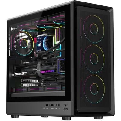 Itek Case Gaming MESHCORE 36B – Tower ATX con 4 Ventole ARGB 12 cm incluse, USB-C, 2x USB 3.0 e Pannello Laterale in Vetro Temperato Itek Case Gaming MESHCORE 36B – Tower ATX con 4 Ventole ARGB 12 cm incluse, USB-C, 2x USB 3.0 e Pannello Laterale in Vetro Temperato