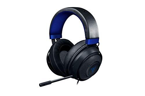 Razer Kraken per Console Cuffie cablate da gaming per console(Driver da 50 mm con Calibrazione Personalizzata, Microfono Retrattile Unidirezionale, Compatibilità Multipiattaperma) Nero-Blu