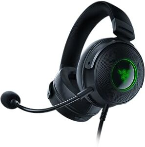 Razer Kraken V3 HyperSense Cuffie cablate USB da gaming con tecnologia aptica (HyperSense, Driver TriForce in Titanio da 50 mm, THX Spatial Audio, Chroma RGB) Nero