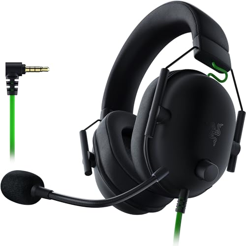 Razer BlackShark V2 X Cuffie da Gioco Esports Cablate Multipiattaperma (Driver TriForce da 50 mm, Microfono cardioide HyperClear, Audio Surround 7.1) Nero