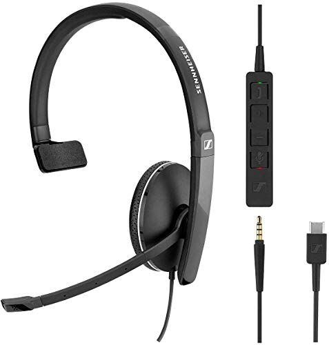 Sennheiser SC 135 Cuffie USB-C Mono 508355, nero