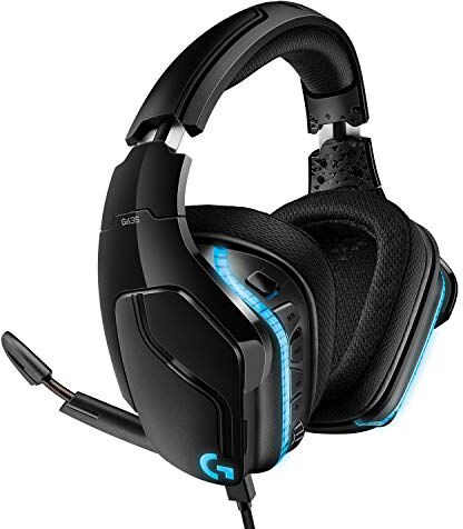 Logitech 635 Cuffie Gaming RGB Cablate, Audio Surround 7.1, Cuffie DTS: X 2.0, Drivers Pro-G da 50 mm, Jack ‎Audio USB e 3,5 mm, Microfono Flip-to-Mute, PC/Mac/Xbox One/Switch ‎PS4/Nintendo Nero