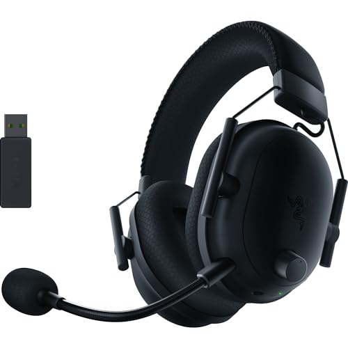 Razer BlackShark V2 Pro Cuffie da gioco Esports Premium senza fili (Cuffie Wireless con Driver da 50 mm, Microfono Supercardioide HyperClear, Tecnologia HyperSpeed Wireless) Nero