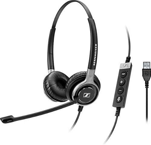 Sennheiser SC 660 USB ML Stereofonico Padiglione auricolare Nero, Argento cuffia e auricolare