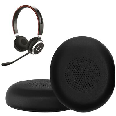 kwmobile 2x Cuscinetto Cuffie Compatibile con Jabra Evolve 2 65 / Evolve 65 SE Pad Cuscinetti Ricambio Cuffie Over Ear Simil Pelle nero kwmobile 2x Cuscinetto Cuffie Compatibile con Jabra Evolve 2 65 / Evolve 65 SE Pad Cuscinetti Ricambio Cuffie Over Ear Simil Pelle nero