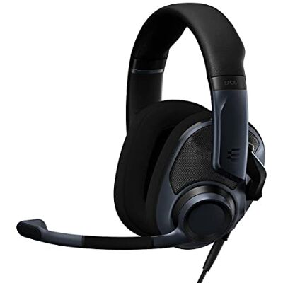 EPOS H6Pro Cuffie con Microfono Aperte Cuffie Gaming Archetto Leggero Cuffie da Gaming Comode e Leggere Per PC, Mac, PS4, PS5, Xbox Series X, Xbox One, Nintendo Switch (Sebring Black) EPOS H6Pro Cuffie con Microfono Aperte Cuffie Gaming Archetto Leggero Cuffie da Gaming Comode e Leggere Per PC, Mac, PS4, PS5, Xbox Series X, Xbox One, Nintendo Switch (Sebring Black)