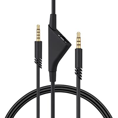 kwmobile Cavo Cuffie Controllo Volume Compatibile con Logitech Astro A50 / A40TR / A40 / A30 / A10 Cavetto di Ricambio 200 cm con Jack 3,5 mm nero kwmobile Cavo Cuffie Controllo Volume Compatibile con Logitech Astro A50 / A40TR / A40 / A30 / A10 Cavetto di Ricambio 200 cm con Jack 3,5 mm nero