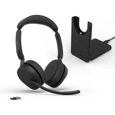 Jabra Evolve3 65 cuffie con microfono wireless Bluetooth dual-ear, UC, USB-A Jabra Evolve3 65 cuffie con microfono wireless Bluetooth dual-ear, UC, USB-A