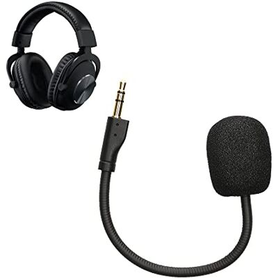 kwmobile Microfono Ricambio Cuffie Gaming Compatibile con Logitech G Pro X Cuffie Jack 3,5mm Cavo 10 cm nero kwmobile Microfono Ricambio Cuffie Gaming Compatibile con Logitech G Pro X Cuffie Jack 3,5mm Cavo 10 cm nero