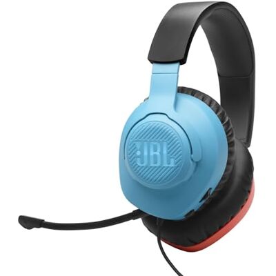 JBL Quantum 100N, Cuffie da Gaming Over-Ear con Filo, Blu/Rosso Microfono Rimovibile, QuantumSOUND Signature e Memory Foam, Compatibilità Multi-Platform e Windows Sonic Spatial Sound JBL Quantum 100N, Cuffie da Gaming Over-Ear con Filo, Blu/Rosso Microfono Rimovibile, QuantumSOUND Signature e Memory Foam, Compatibilità Multi-Platform e Windows Sonic Spatial Sound