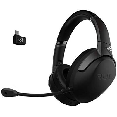 Asus ROG Strix Go Cuffia Gaming Wireless, 2.4 GHz, Audio Alta Risoluzione, Microfono Cancellazione Rumore, Design Leggero, USB-C, 3.5mm, PC, Mac, Switch, Xbox One, PS4/PS5, Dispositivi Mobile, Nero Asus ROG Strix Go Cuffia Gaming Wireless, 2.4 GHz, Audio Alta Risoluzione, Microfono Cancellazione Rumore, Design Leggero, USB-C, 3.5mm, PC, Mac, Switch, Xbox One, PS4/PS5, Dispositivi Mobile, Nero