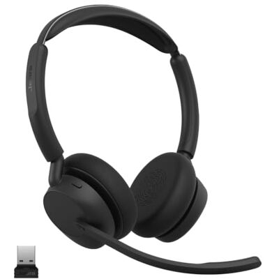 Jabra Evolve3 45 cuffie biauricolari wireless Bluetooth con microfono, USB-A, UC Jabra Evolve3 45 cuffie biauricolari wireless Bluetooth con microfono, USB-A, UC