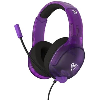 Turtle Beach Airlite Fit Fantasma viola Cuffie da gioco con cavo Con licenza ufficiale per Nintendo Switch 2, Nintendo Switch, Resistenti, Leggere Turtle Beach Airlite Fit Fantasma viola Cuffie da gioco con cavo Con licenza ufficiale per Nintendo Switch 2, Nintendo Switch, Resistenti, Leggere