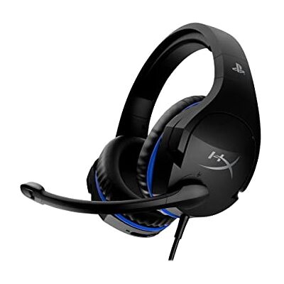 HyperX Cloud Stinger, Cuffie da Gaming, Connessione Cablata a 3,5 mm, Audio Immersivo, Telaio in Acciaio, Cuscinetti in Memory Foam Rivestiti in Similpelle, Adatto per PS4 e PS5, Nero/Blu HyperX Cloud Stinger, Cuffie da Gaming, Connessione Cablata a 3,5 mm, Audio Immersivo, Telaio in Acciaio, Cuscinetti in Memory Foam Rivestiti in Similpelle, Adatto per PS4 e PS5, Nero/Blu