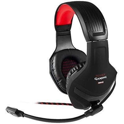 Mars Gaming MH2, Cuffie Gamer con Mic, Ultrabass, Cancellazione del Rumore, Nero Mars Gaming MH2, Cuffie Gamer con Mic, Ultrabass, Cancellazione del Rumore, Nero