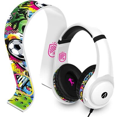 STEALTH Street Over-Ear Cuffie da gioco con supporto, per PS4/PS5, Xbox, Nintendo Switch, PC con microfono flessibile, jack da 3,5 mm, cavo da 1,5 m, leggero, confortevole e durevole STEALTH Street Over-Ear Cuffie da gioco con supporto, per PS4/PS5, Xbox, Nintendo Switch, PC con microfono flessibile, jack da 3,5 mm, cavo da 1,5 m, leggero, confortevole e durevole